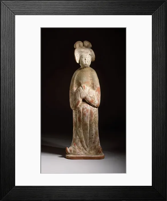 Framed Print : Funerary Sculpture of a Noble Lady, between c.700 and c.800. Creator: Unknown Framed Print : Funerary Sculpture of a Noble Lady, between c.700 and c.800. Creator: Unknown