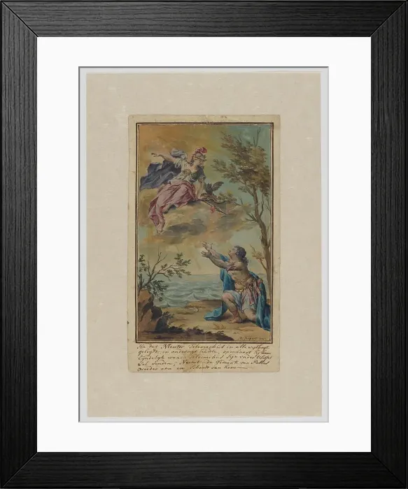 Framed Print : Mentor says goodbye to Telemachus, 1719-1775. Creator: Ruik Keyert Framed Print : Mentor says goodbye to Telemachus, 1719-1775. Creator: Ruik Keyert