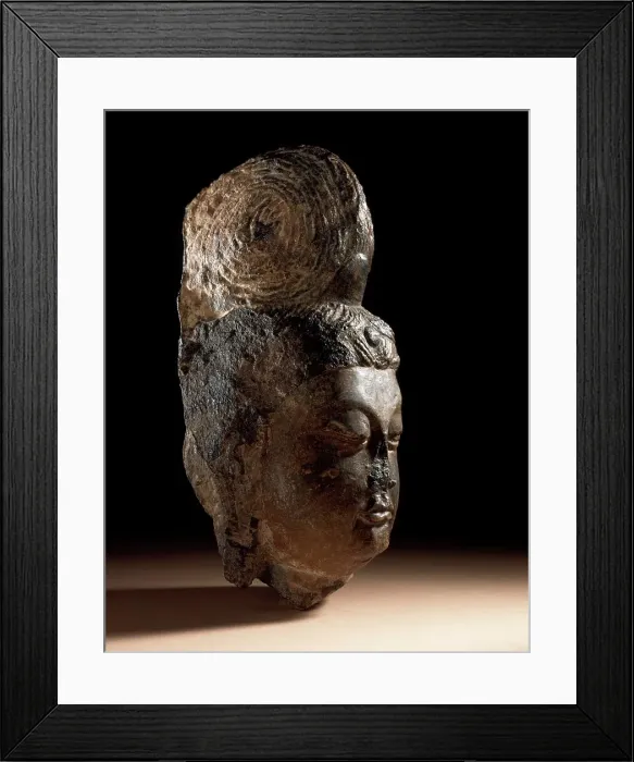 Framed Print : Head of a Bodhisattva (Pusa), between c.700 and c.800. Creator: Unknown Framed Print : Head of a Bodhisattva (Pusa), between c.700 and c.800. Creator: Unknown