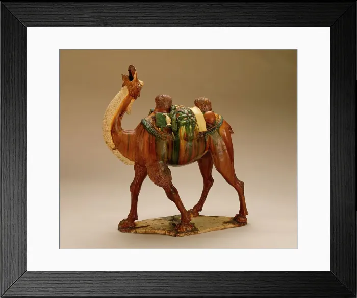 Framed Print : Funerary Sculpture of a Bactrian Camel, between c.700 and c.800. Creator: Unknown Framed Print : Funerary Sculpture of a Bactrian Camel, between c.700 and c.800. Creator: Unknown