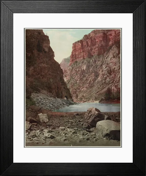 Framed Print : Colorado, second tunnel, Canon of Grand River, c1899. Creator: William H. Jackson Framed Print : Colorado, second tunnel, Canon of Grand River, c1899. Creator: William H. Jackson