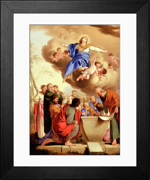 Framed Print : The Assumption, between c1653 and c1655. Creator: Laurent de la Hyre Framed Print : The Assumption, between c1653 and c1655. Creator: Laurent de la Hyre