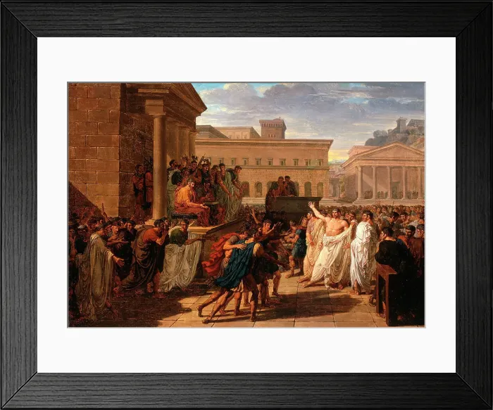 Framed Print : Brutus Listening to the Ambassadors from the Tarquins, c1815. Creator: Louis Lafitte Framed Print : Brutus Listening to the Ambassadors from the Tarquins, c1815. Creator: Louis Lafitte