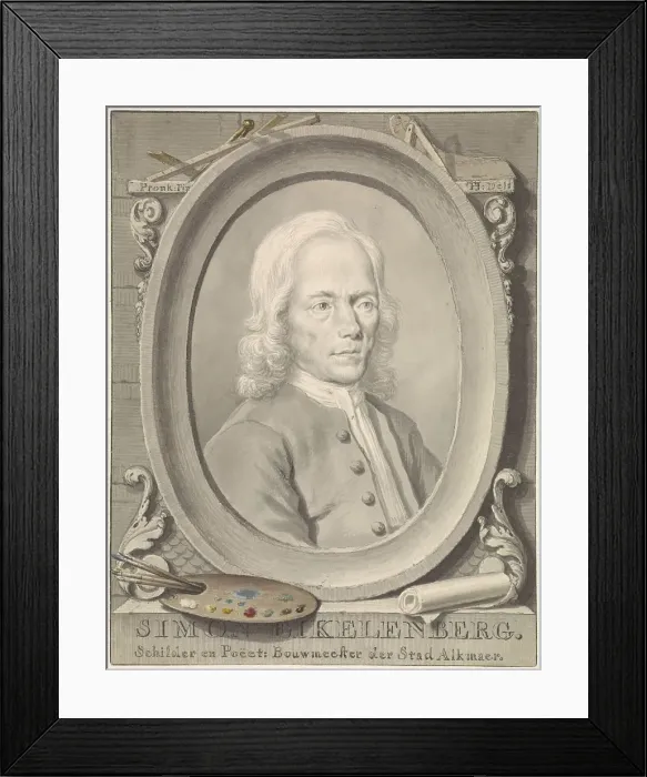 Framed Print : Portrait of Simon Eikelenberg, 1712-1795. Creator: Tako Hajo Jelgersma Framed Print : Portrait of Simon Eikelenberg, 1712-1795. Creator: Tako Hajo Jelgersma