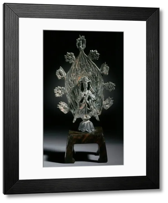 Framed Print : Maitreya (Mile), the Buddha of the Future, between 386 and 470. Creator: Unknown Framed Print : Maitreya (Mile), the Buddha of the Future, between 386 and 470. Creator: Unknown
