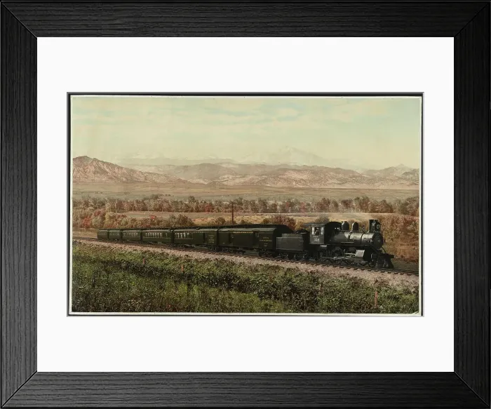 Framed Print : Chicago Special, Burlington Route, Colorado, c1900. Creator: William H. Jackson Framed Print : Chicago Special, Burlington Route, Colorado, c1900. Creator: William H. Jackson