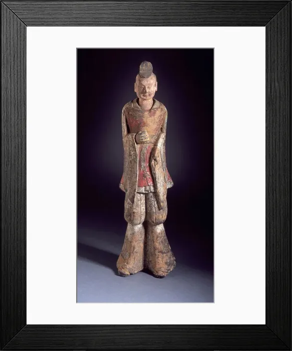 Framed Print : Funerary Sculpture of a Pair of Military Officials (image 1 of 2), between c.500 and c.534. Creator: Unknown Framed Print : Funerary Sculpture of a Pair of Military Officials (image 1 of 2), between c.500 and c.534. Creator: Unknown