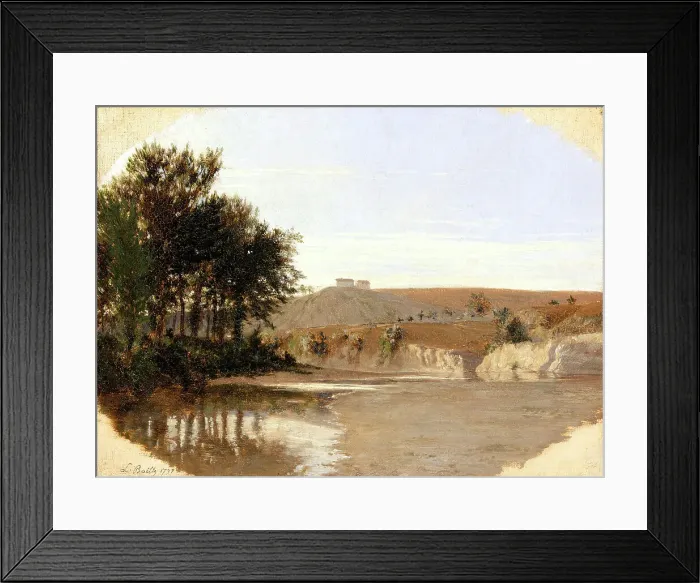 Framed Print : View of a Lake, 1797. Creator: Louis Leopold Boilly Framed Print : View of a Lake, 1797. Creator: Louis Leopold Boilly