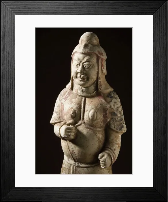 Framed Print : Funerary Sculpture of a Soldier (image 3 of 3), between 581 and 618. Creator: Unknown