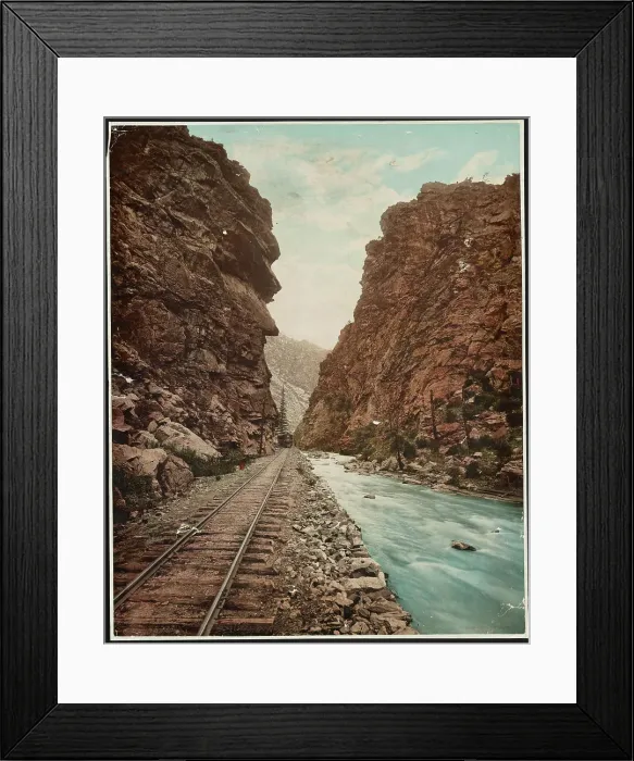 Framed Print : Clear Creek Canon, Colorado, c1899. Creator: William H. Jackson Framed Print : Clear Creek Canon, Colorado, c1899. Creator: William H. Jackson