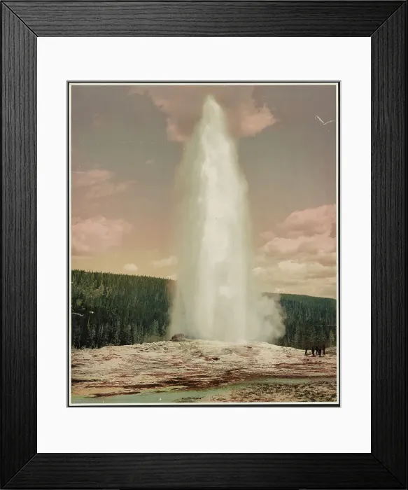 Framed Print : Old Faithful, Yellowstone National Park, Wyoming, c1899. Creator: William H. Jackson Framed Print : Old Faithful, Yellowstone National Park, Wyoming, c1899. Creator: William H. Jackson