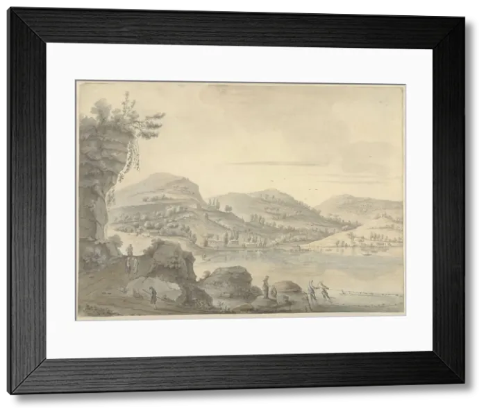 Framed Print : Chinese fantasy landscape, 1779. Creator: Theodorus Wilkens Framed Print : Chinese fantasy landscape, 1779. Creator: Theodorus Wilkens