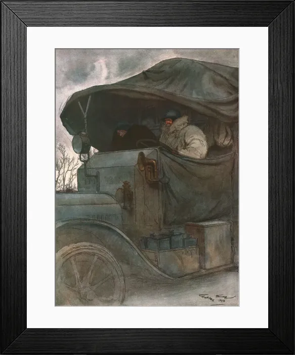 Framed Print : Au Volant, 1918. Creator: Georges Bertin Scott Framed Print : Au Volant, 1918. Creator: Georges Bertin Scott