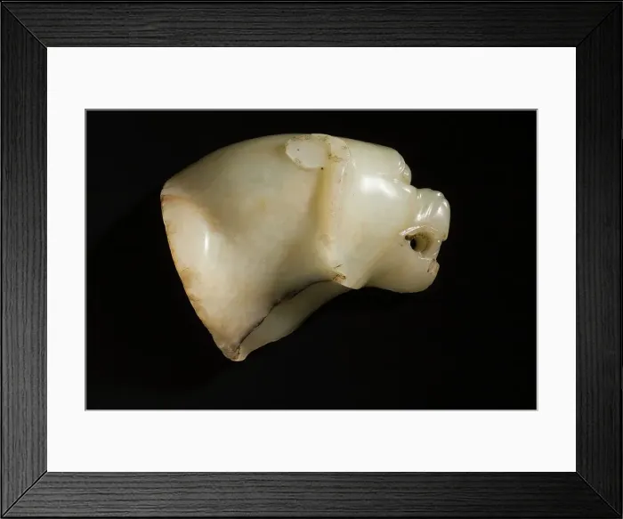 Framed Print : Fitting (Shi) in the Form of a Lion's Head, between 618 and 906. Creator: Unknown Framed Print : Fitting (Shi) in the Form of a Lion's Head, between 618 and 906. Creator: Unknown