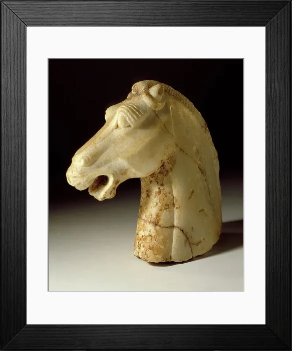 Framed Print : Horse Head, between 618 and 906. Creator: Unknown Framed Print : Horse Head, between 618 and 906. Creator: Unknown