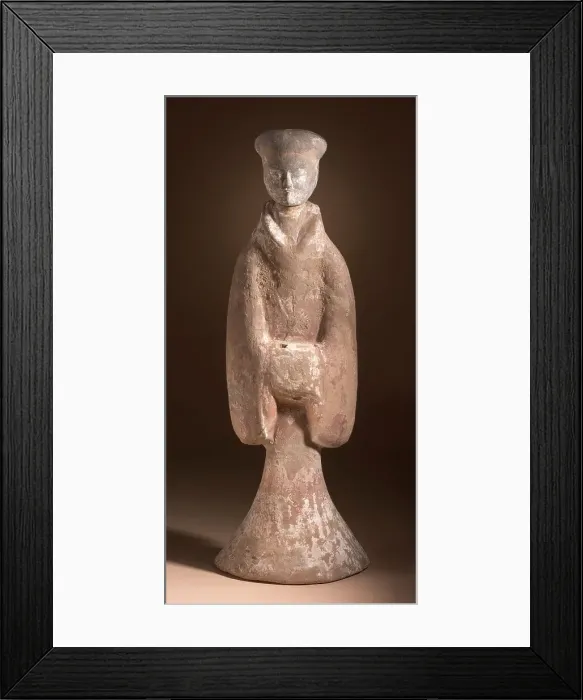 Framed Print : Funerary Sculpture of a Standing Man, 206 B.C.-25 A.D.. Creator: Unknown Framed Print : Funerary Sculpture of a Standing Man, 206 B.C.-25 A.D.. Creator: Unknown
