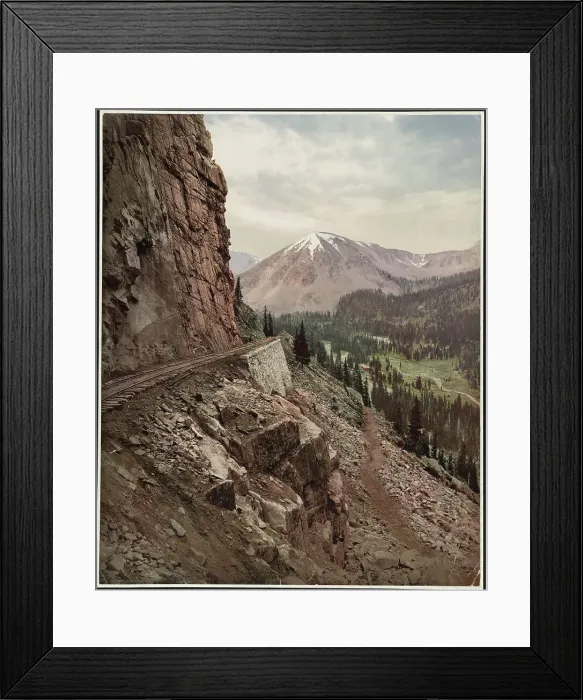 Framed Print : The palisades, Alpine Pass, Colorado, c1899. Creator: William H. Jackson Framed Print : The palisades, Alpine Pass, Colorado, c1899. Creator: William H. Jackson