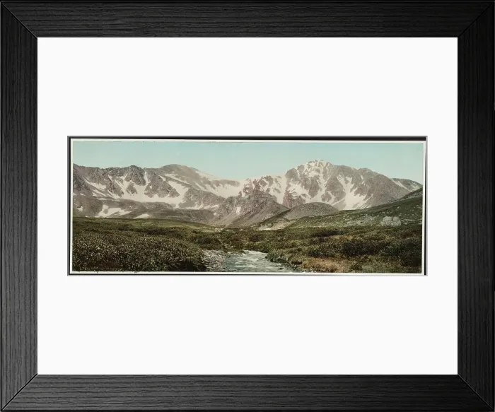 Framed Print : Colorado, Gray's and Torrey's Peaks, c1898. Creator: William H. Jackson Framed Print : Colorado, Gray's and Torrey's Peaks, c1898. Creator: William H. Jackson