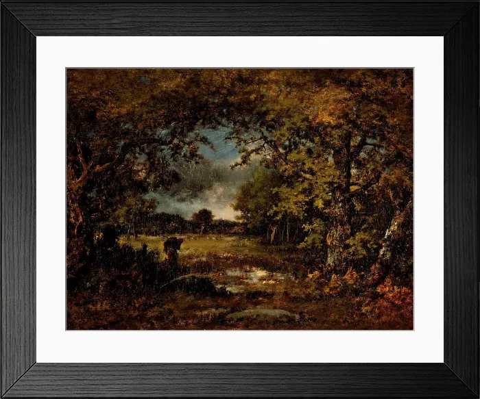 Framed Print : Landscape, c1850. Creator: Narcisse Virgile Diaz de la Pena