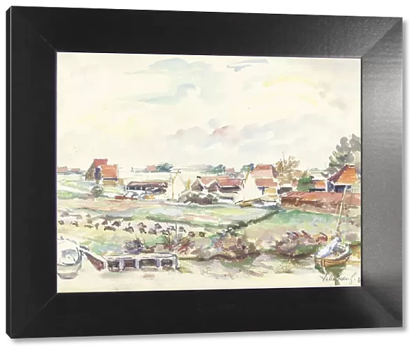 Landscape in Friesland, 1946. Creator: Andre Villeboeuf