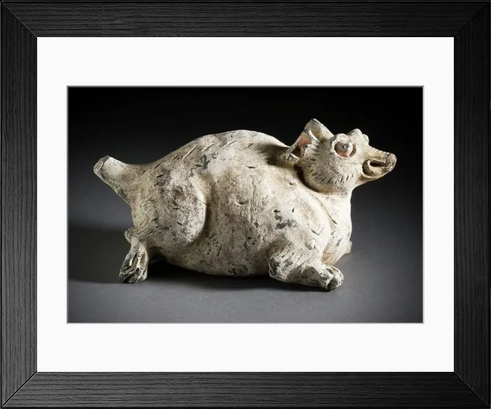 Framed Print : Funerary Sculpture of the Animals of the Twelve-Year Chinese Zodiac... between 1279 and 1368. Creator: Unknown Framed Print : Funerary Sculpture of the Animals of the Twelve-Year Chinese Zodiac... between 1279 and 1368. Creator: Unknown
