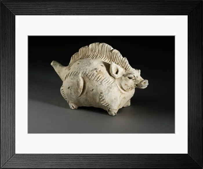 Framed Print : Funerary Sculpture of the Animals of the Twelve-Year Chinese Zodiac... between 1279 and 1368. Creator: Unknown Framed Print : Funerary Sculpture of the Animals of the Twelve-Year Chinese Zodiac... between 1279 and 1368. Creator: Unknown