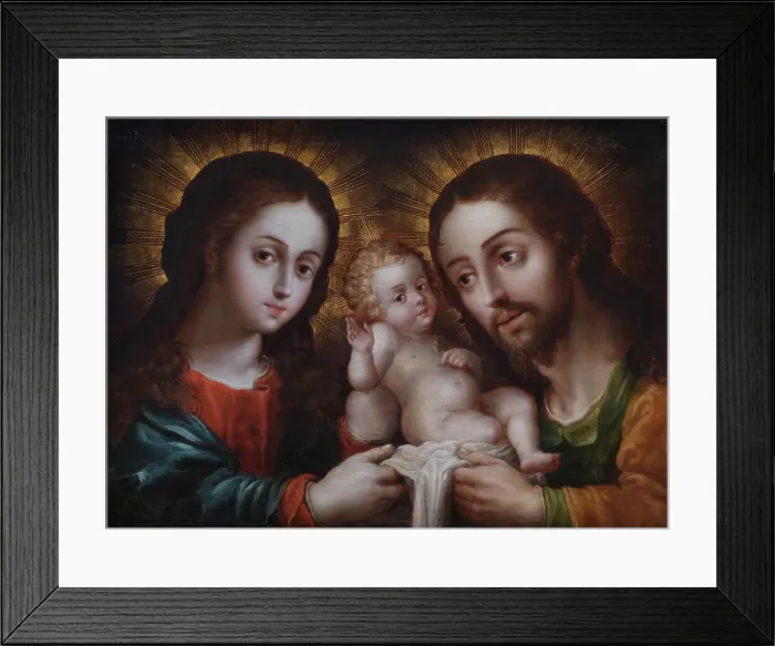 Framed Print : The Holy Family (La sagrada familia), second half of 17th century. Creator: Nicolás Rodríguez Juarez Framed Print : The Holy Family (La sagrada familia), second half of 17th century. Creator: Nicolás Rodríguez Juarez