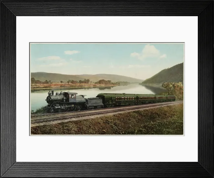 Framed Print : Black Diamond Express, Lehigh Valley Railroad, Pennsylvania, c1898. Creator: William H. Jackson Framed Print : Black Diamond Express, Lehigh Valley Railroad, Pennsylvania, c1898. Creator: William H. Jackson