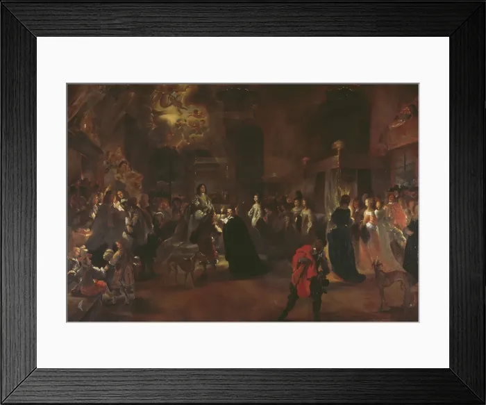 Framed Print : Queen Hedvig Eleonora's wedding night. Creator: Unknown Framed Print : Queen Hedvig Eleonora's wedding night. Creator: Unknown