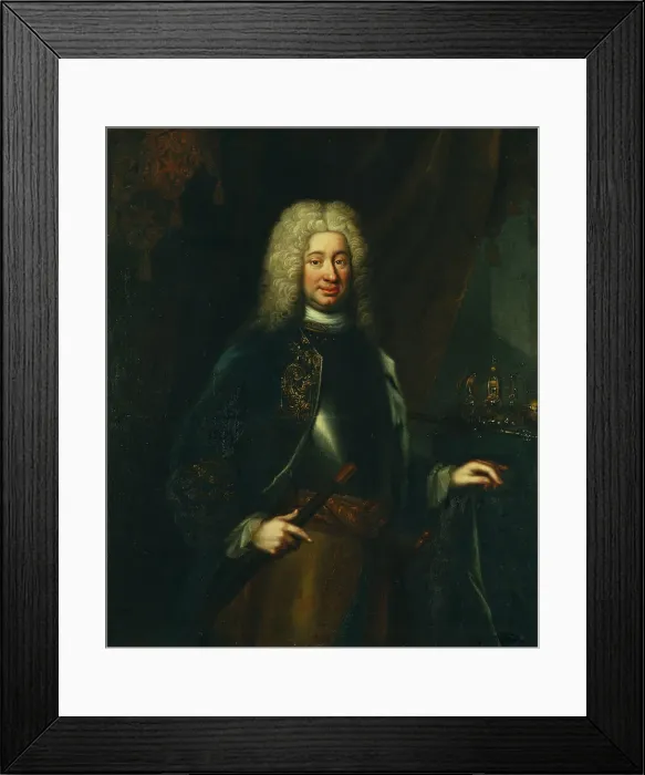 Framed Print : Fredrik I, 1676-1751, King of Sweden Landgrave of Hesse-Kassel, 18th century. Creator: Lorens Pasch the Elder Framed Print : Fredrik I, 1676-1751, King of Sweden Landgrave of Hesse-Kassel, 18th century. Creator: Lorens Pasch the Elder