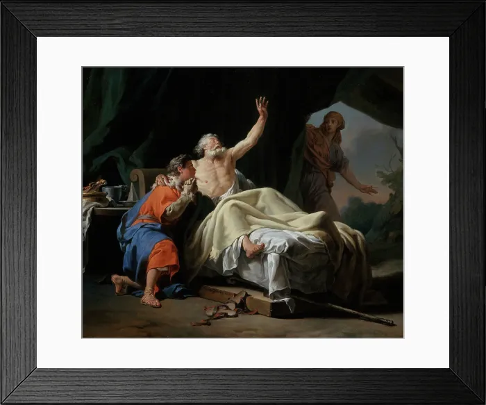Framed Print : Isaac Blessing Jacob, 1768. Creator: Nicolas Guy Brenet Framed Print : Isaac Blessing Jacob, 1768. Creator: Nicolas Guy Brenet