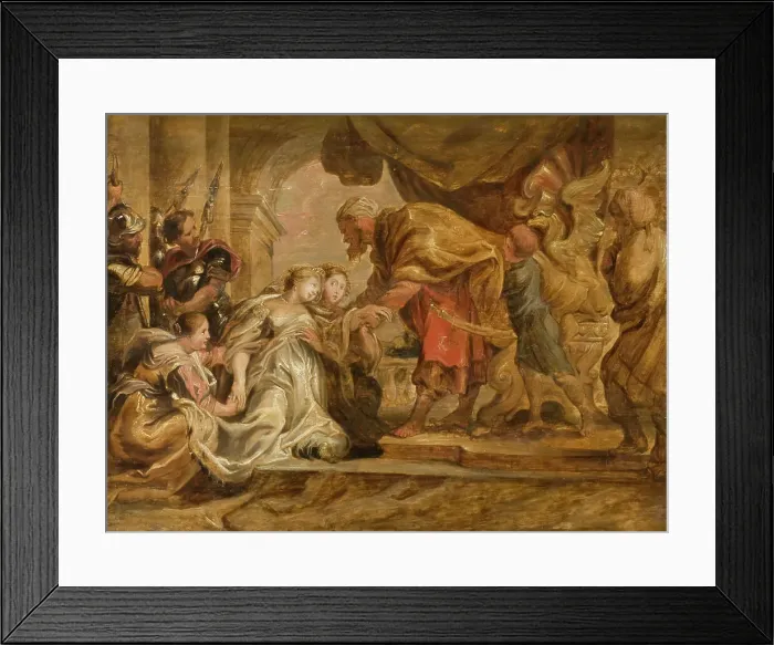 Framed Print : Esther and Ahasuerus. Creator: Unknown Framed Print : Esther and Ahasuerus. Creator: Unknown
