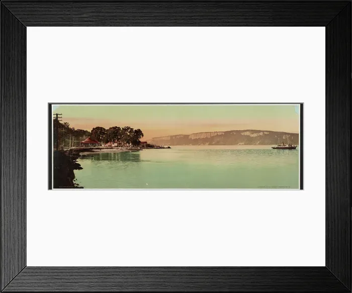 Framed Print : Palisades of the Hudson River, N.Y. c1900. Creator: William H. Jackson Framed Print : Palisades of the Hudson River, N.Y. c1900. Creator: William H. Jackson