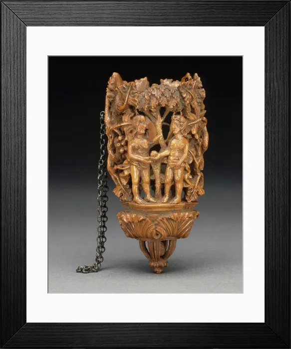 Framed Print : Bouquet Holder with Figures of Adam and Eve, c.1600. Creator: Unknown Framed Print : Bouquet Holder with Figures of Adam and Eve, c.1600. Creator: Unknown