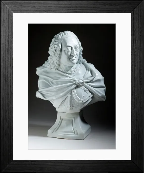 Framed Print : Bust of George II, c.1757-60. Creator: Unknown