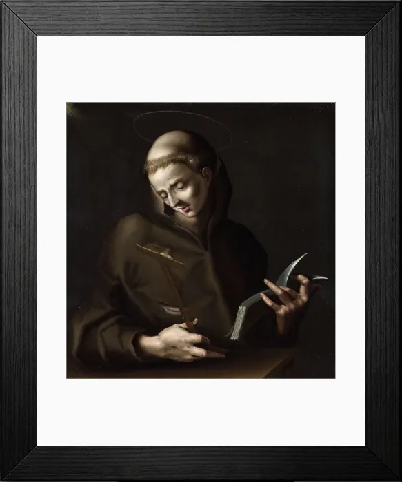 Framed Print : St. Francis, c1600. Creator: Paolo Piazza Framed Print : St. Francis, c1600. Creator: Paolo Piazza