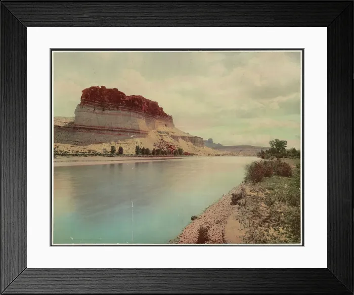 Framed Print : Bluffs of the Green River, Wyoming, c1900. Creator: William H. Jackson Framed Print : Bluffs of the Green River, Wyoming, c1900. Creator: William H. Jackson