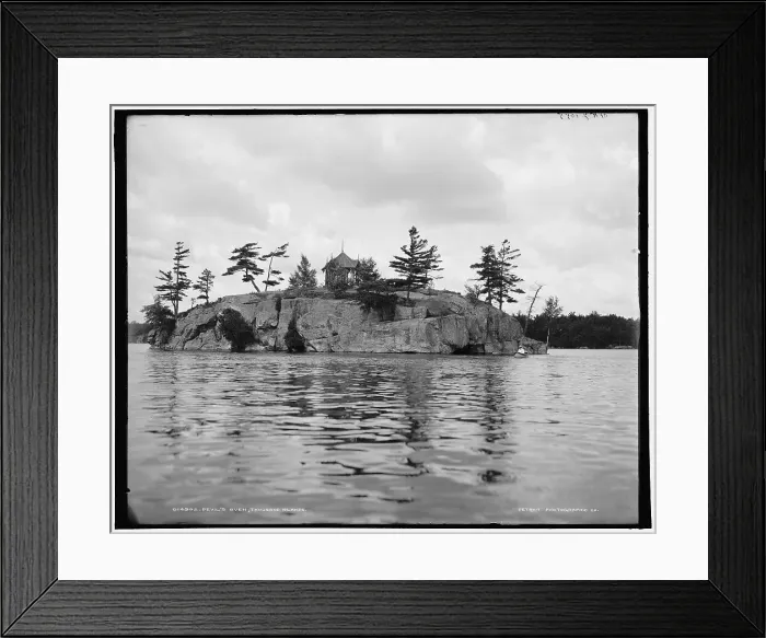 Framed Print : Devil's Oven, Thousand Islands, (1902?). Creator: William H. Jackson Framed Print : Devil's Oven, Thousand Islands, (1902?). Creator: William H. Jackson