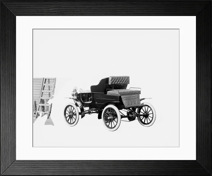Framed Print : Northern Manufacturing Company automobile, rear-quarter view, between 1900 and 1910. Creator: William H. Jackson Framed Print : Northern Manufacturing Company automobile, rear-quarter view, between 1900 and 1910. Creator: William H. Jackson