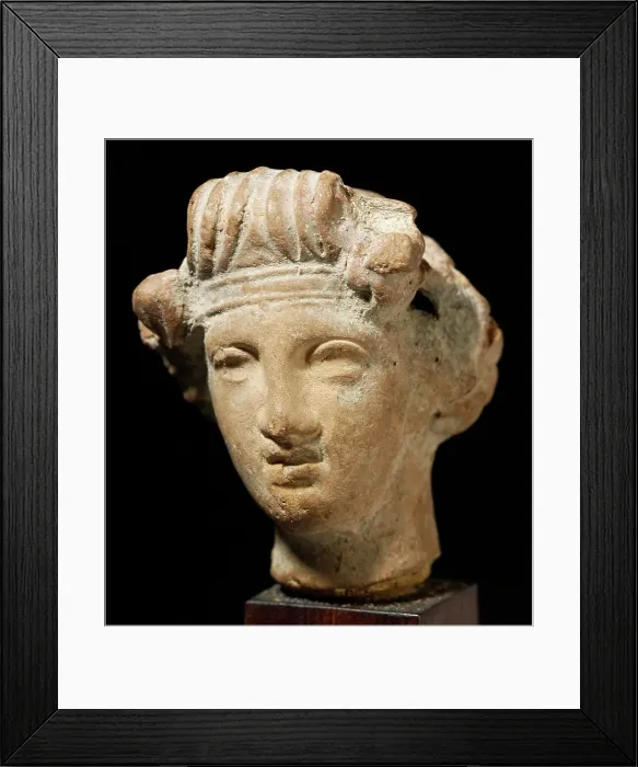 Framed Print : Head of a Woman, 1st-2nd century CE. Creator: Unknown Framed Print : Head of a Woman, 1st-2nd century CE. Creator: Unknown