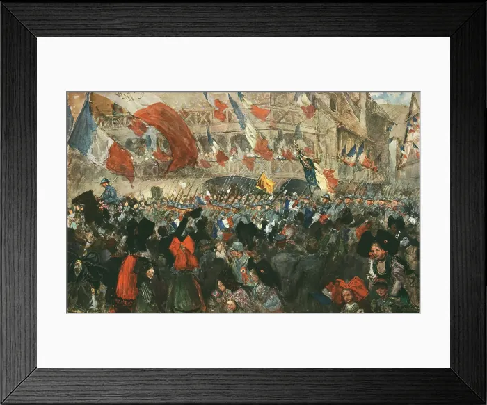 Framed Print : La 4e Armee francaise a Strasbourg, le 22 novembre 1918, 1918. Creator: Georges Bertin Scott Framed Print : La 4e Armee francaise a Strasbourg, le 22 novembre 1918, 1918. Creator: Georges Bertin Scott