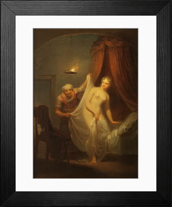 Framed Print : After the Bath, early 19th century. Creator: Alexander Lauréus Framed Print : After the Bath, early 19th century. Creator: Alexander Lauréus