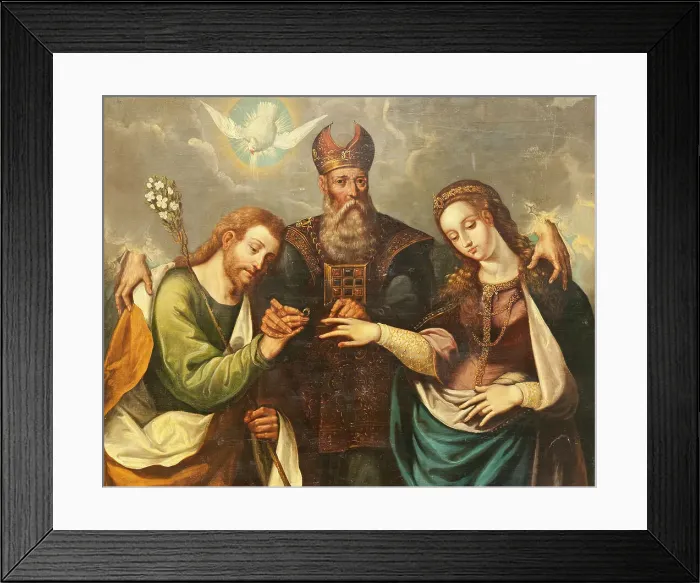 Framed Print : The Marriage of the Virgin (Desposorios del la Virgen) (image 5 of 5), 1668. Creator: Pedro Ramirez de Contreras Framed Print : The Marriage of the Virgin (Desposorios del la Virgen) (image 5 of 5), 1668. Creator: Pedro Ramirez de Contreras