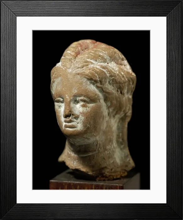 Framed Print : Head of a Woman, 1st-2nd century CE. Creator: Unknown Framed Print : Head of a Woman, 1st-2nd century CE. Creator: Unknown