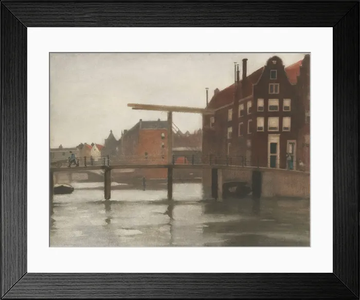 Framed Print : View of Uilenburg in Amsterdam, 1870-1923. Creator: Willem Witsen Framed Print : View of Uilenburg in Amsterdam, 1870-1923. Creator: Willem Witsen
