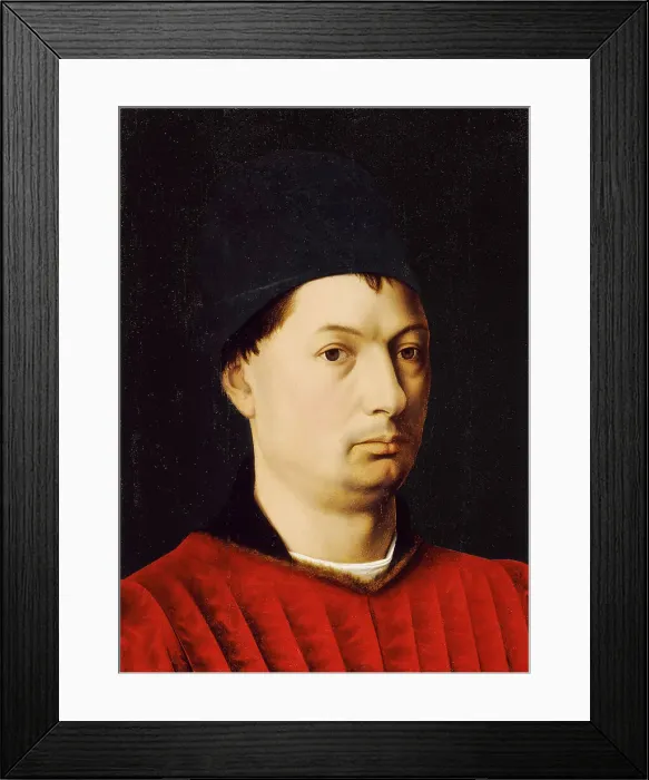 Framed Print : Portrait of a Man, c1465. Creator: Petrus Christus Framed Print : Portrait of a Man, c1465. Creator: Petrus Christus