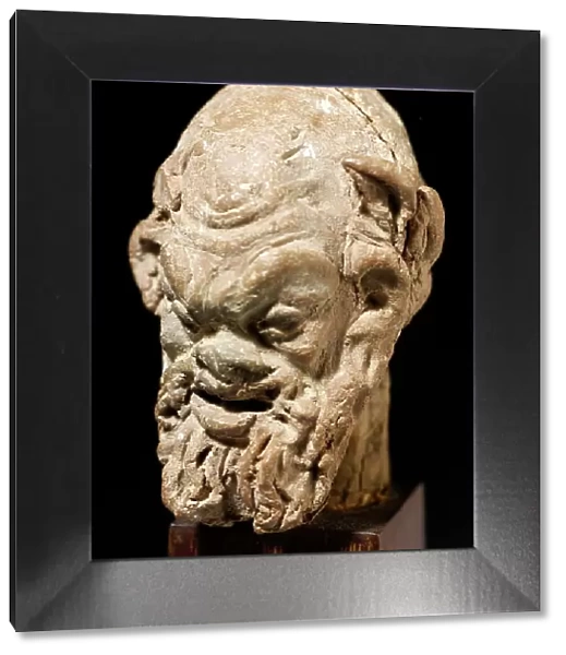 Head of a Bearded Satyr, 1st-2nd century CE. Creator: Unknown