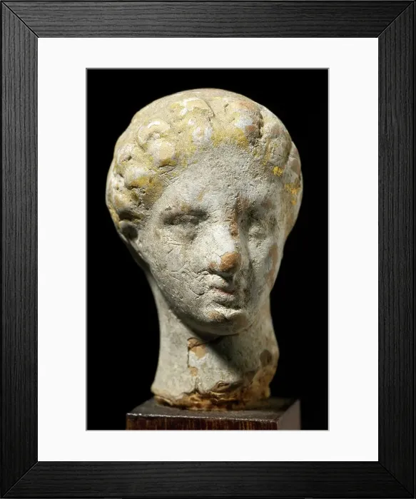 Framed Print : Head of a Youth, 1st-2nd century CE. Creator: Unknown Framed Print : Head of a Youth, 1st-2nd century CE. Creator: Unknown