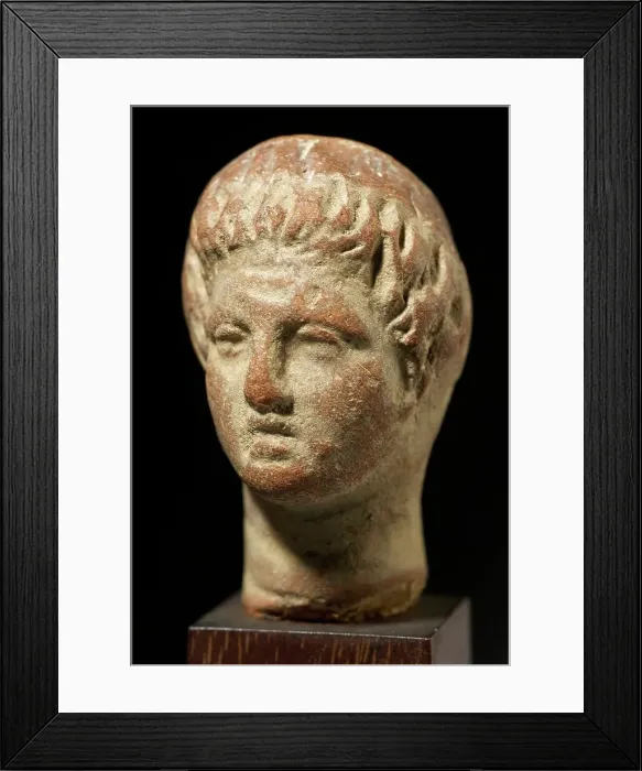 Framed Print : Head of a Youth, 1st-2nd century CE. Creator: Unknown Framed Print : Head of a Youth, 1st-2nd century CE. Creator: Unknown
