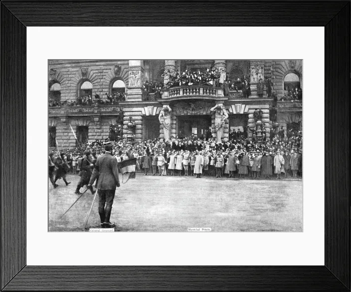 Framed Print : Petain et Foch a Strasbourg; a Strasbourg, le 25 novembre 1918, sur le place de la... 1918. Creator: Unknown Framed Print : Petain et Foch a Strasbourg; a Strasbourg, le 25 novembre 1918, sur le place de la... 1918. Creator: Unknown